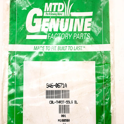 MTD 946-0671A Throttle Cable NOS