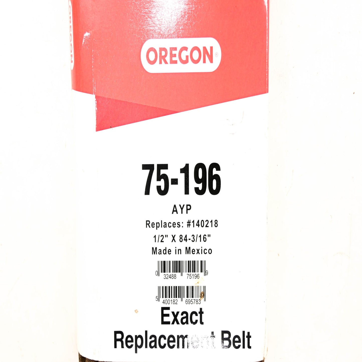 Oregon 75-196, 140218 Replacement 1/2" x 84-3/16" Drive Belt NOS
