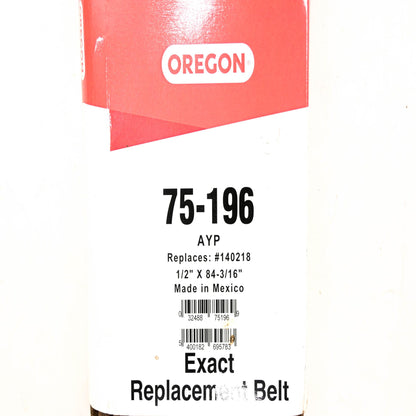 Oregon 75-196, 140218 Replacement 1/2" x 84-3/16" Drive Belt NOS