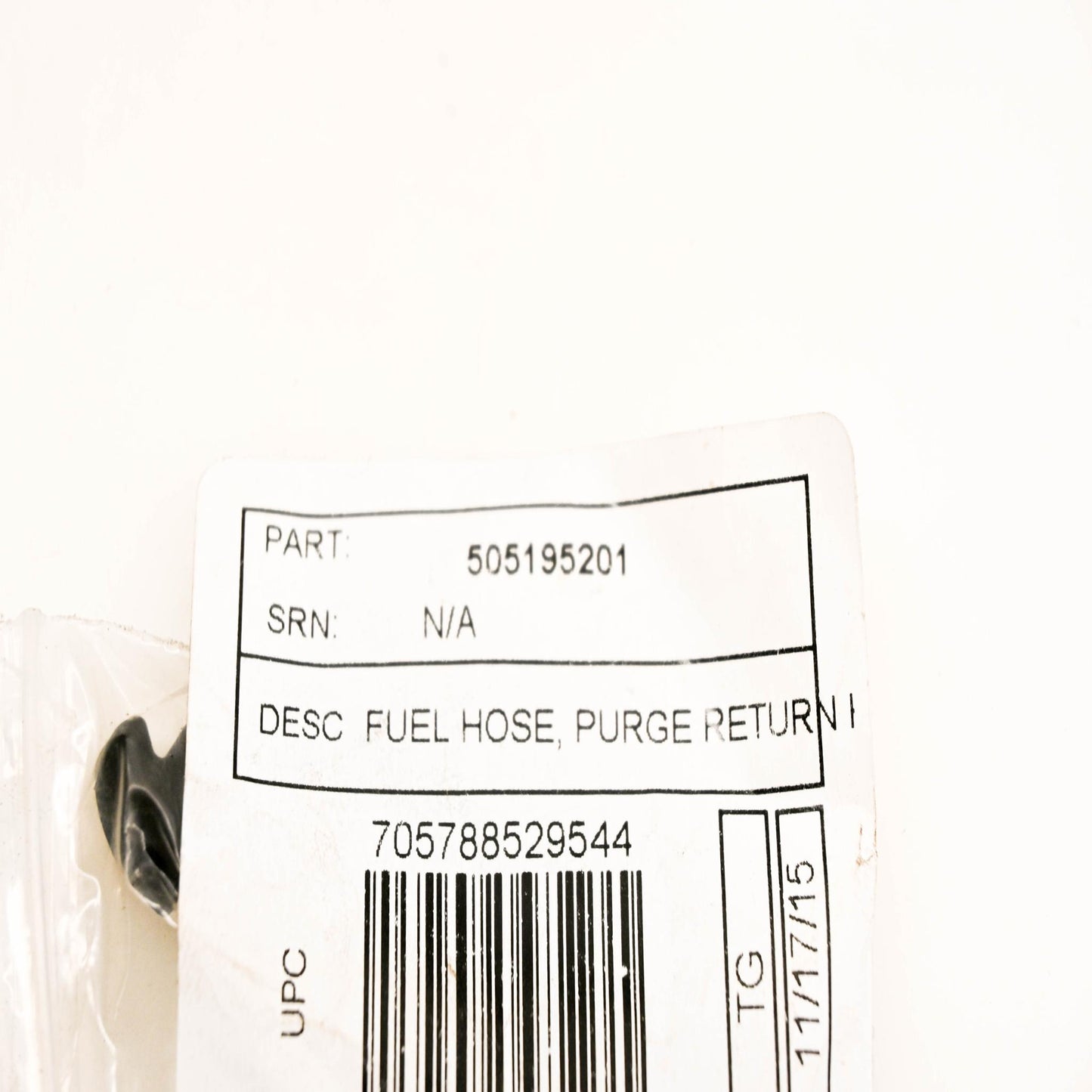 New OEM Husqvarna 505195201, 505 19 52-01 Purge Return Fuel Hose NOS