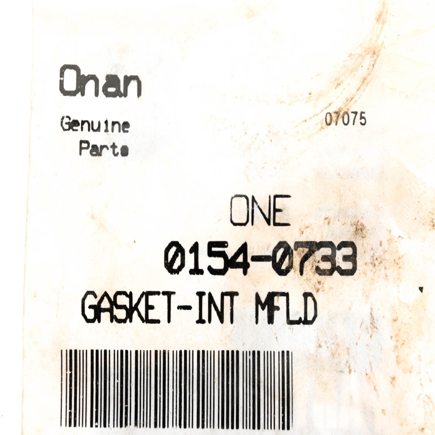 Onan 0154-0733 Intake Manifold Gasket NOS