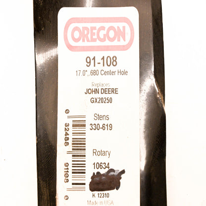 Oregon 91-108, GX20250, 330-619 17" Lawnmower Blade NOS