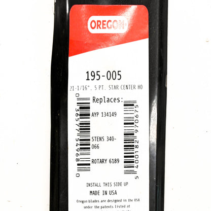 Oregon 195-005, 134149, 340-066 21-1/16" Lawnmower Blade NOS