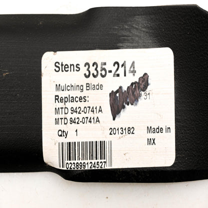 Stens 335-214, 942-0741A 21" Lawnmower Blade NOS