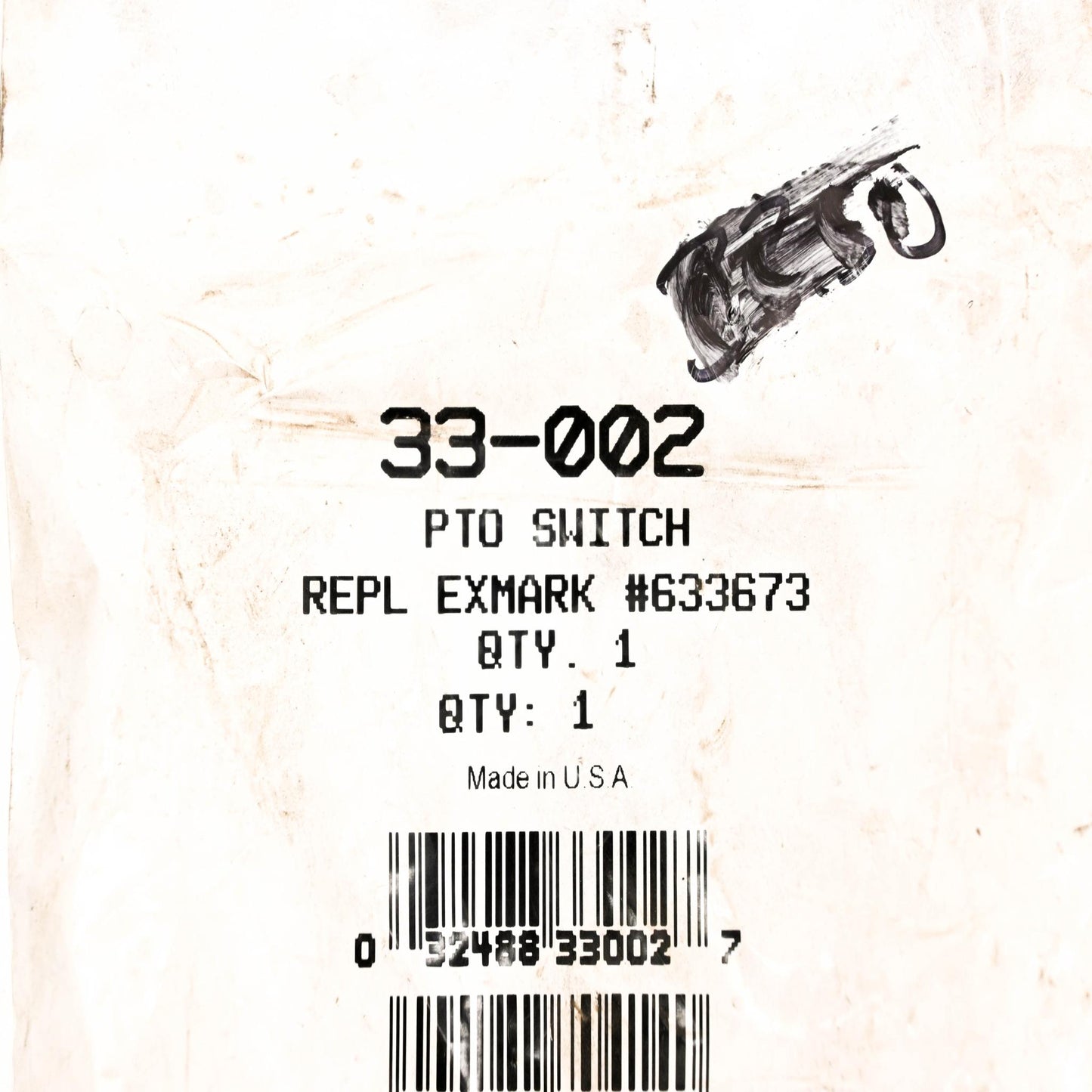Oregon 33-002, 633673 PTO Switch NOS