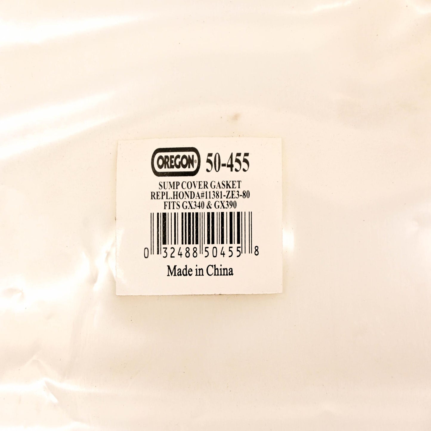 Oregon 50-455, 11381-ZE3-80 Sump Pump Cover Gasket NOS