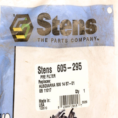 Stens 605-295, 5061457-01 Air Pre Cleaner Filter NOS