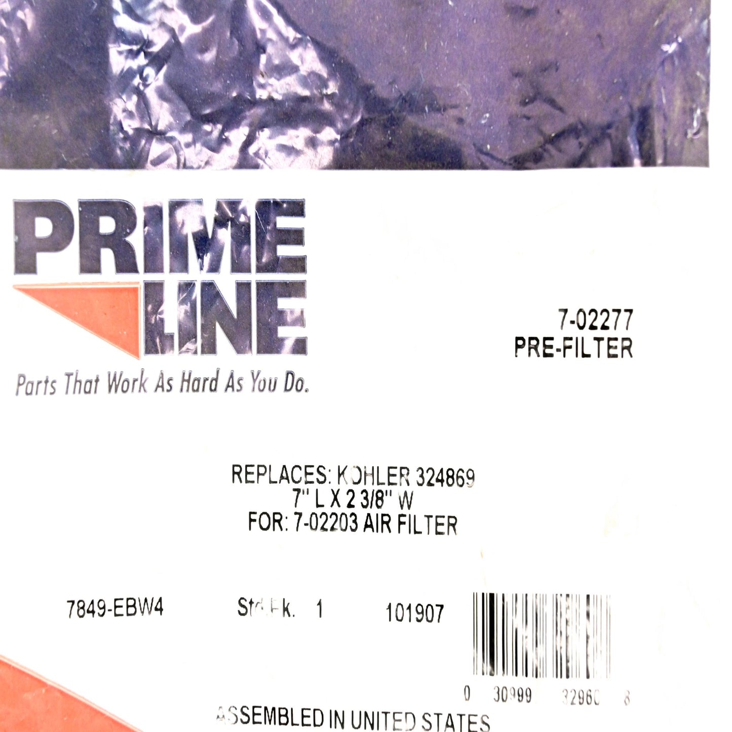Prime LIne 7-02277, 324869 Air Pre Cleaner Filter NOS