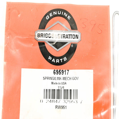 New OEM Briggs & Stratton 695917 Mechanical Governor Spring Link NOS