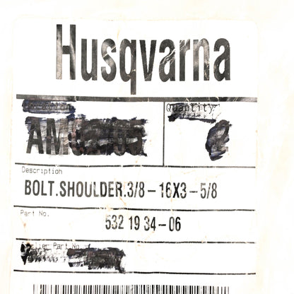 New OEM Husqvarna 532 19 34-06, 532193406 Shoulder Bolt NOS