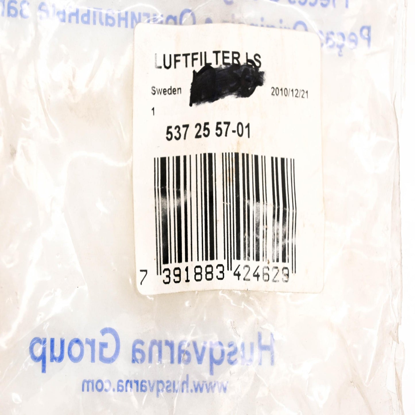 New OEM Husqvarna 537 25 57-01, 537255701 Air Filter NOS