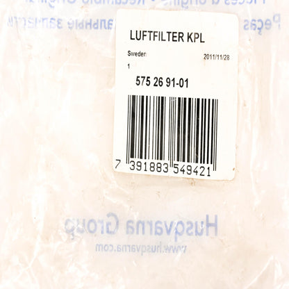 New OEM Husqvarna 575 26 91-01, 575269101 Air Filter NOS