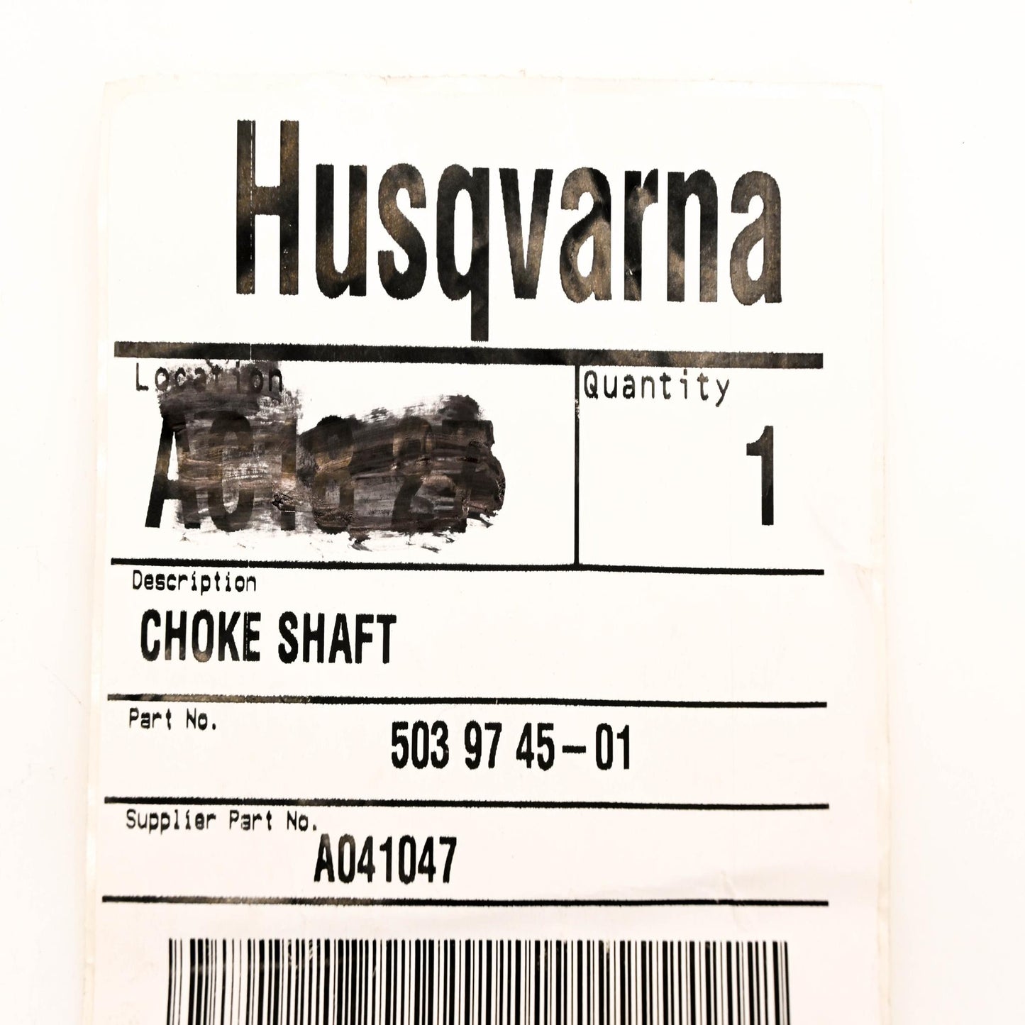 New OEM Husqvarna 503 97 45-01, 503974501, A041047 Choke Shaft NOS
