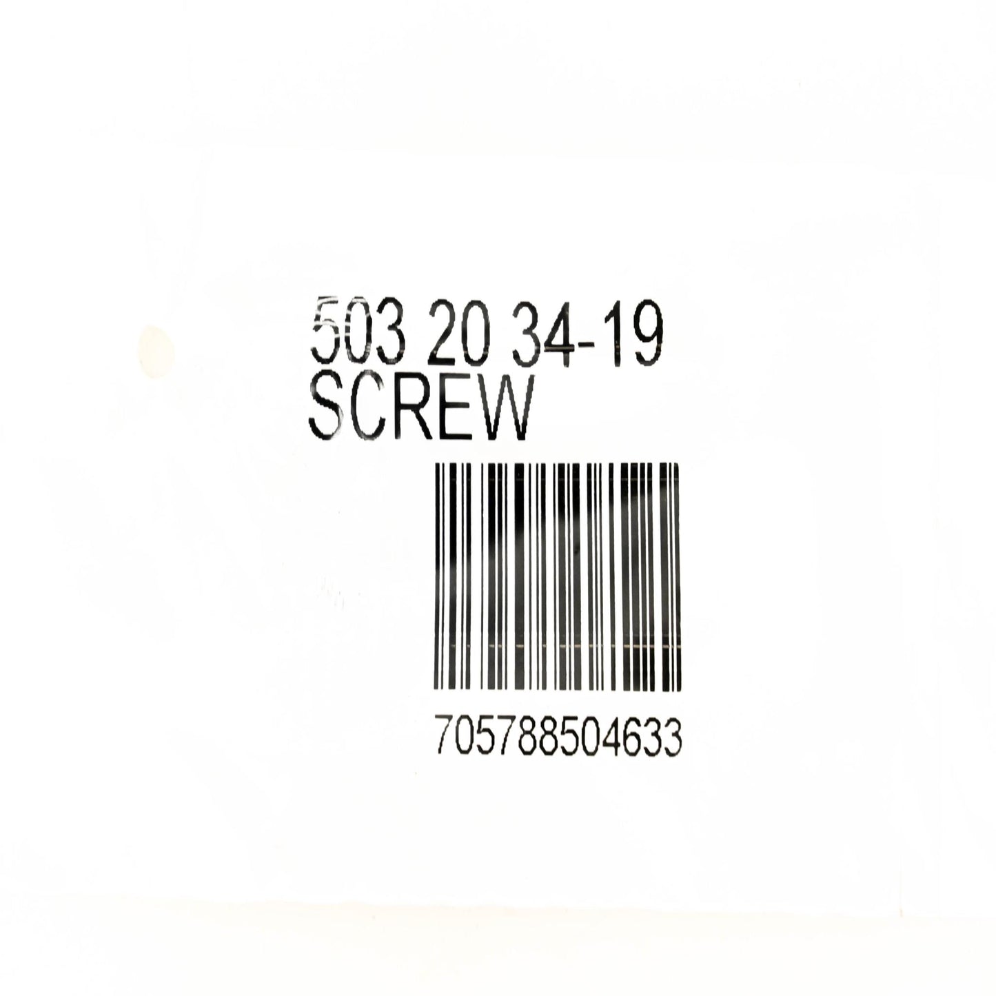 New OEM Husqvarna 503 20 34-19, 503203419 Screw NOS