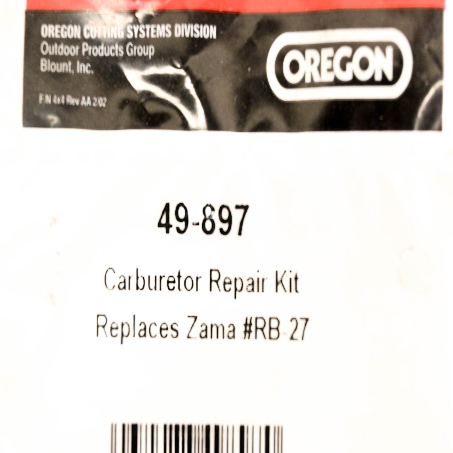 Oregon 49-897, RB-27 Carburetor Repair NOS