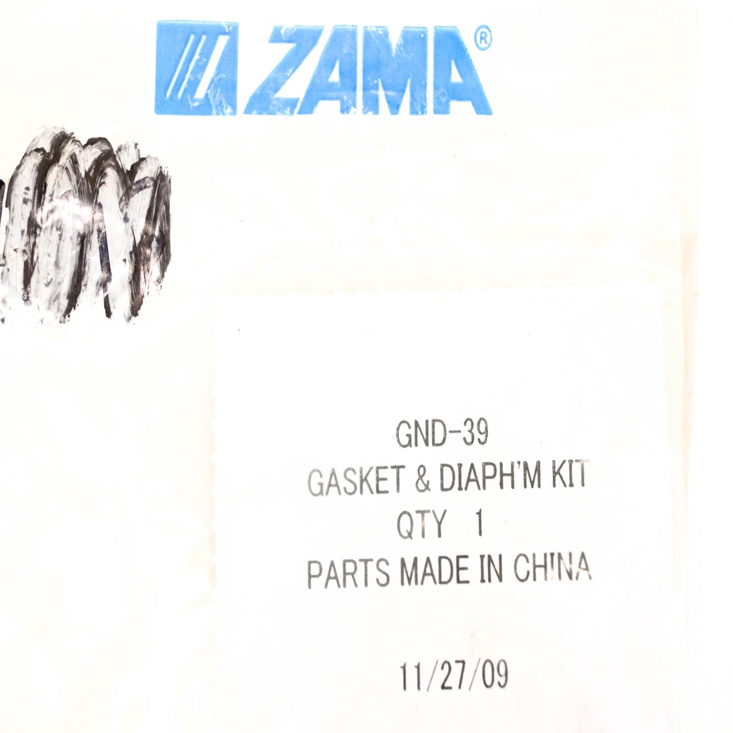 Zama GND-39 Carburetor Diaphragm & Gasket NOS