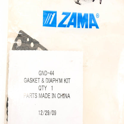 Zama GND-44 Carburetor Diaphragm & Gasket NOS