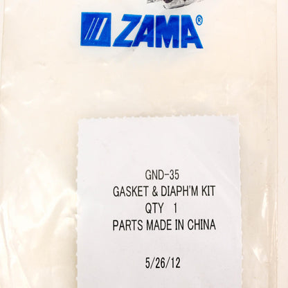 Zama GND-35 Carburetor Diaphragm & Gasket NOS