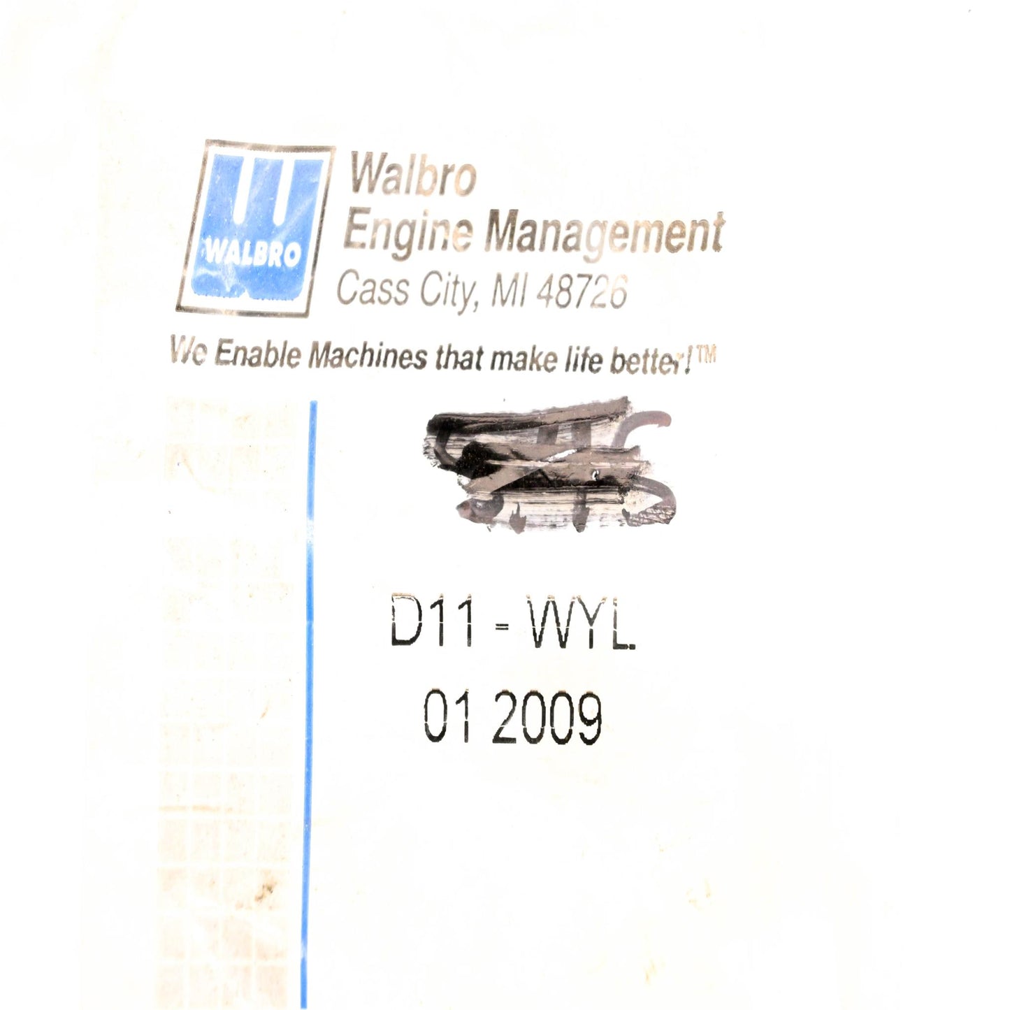 Walbro D11-WYL Carburetor Rebuild NOS