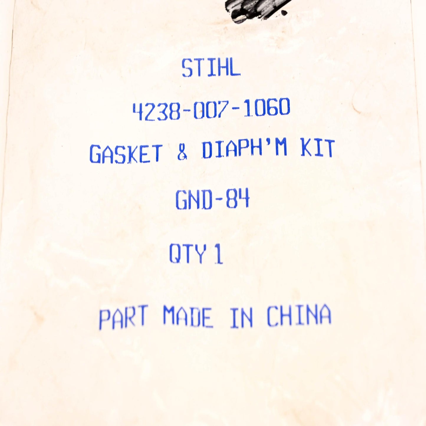 Aftermarket GND-84, 4238-007-1060 Stihl Gasket & Diaphragm NOS