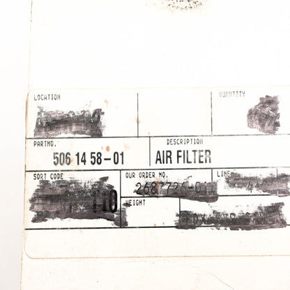 New OEM Husqvarna 506 14 58-01, 506145801 Air Filter NOS