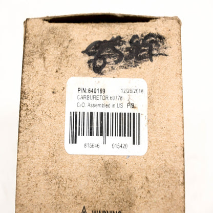 New OEM Tecumseh 640169 Carburetor NOS