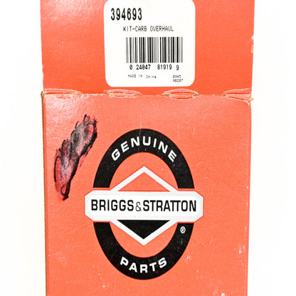 New OEM Briggs & Stratton 394693 Carburetor Rebuild NOS