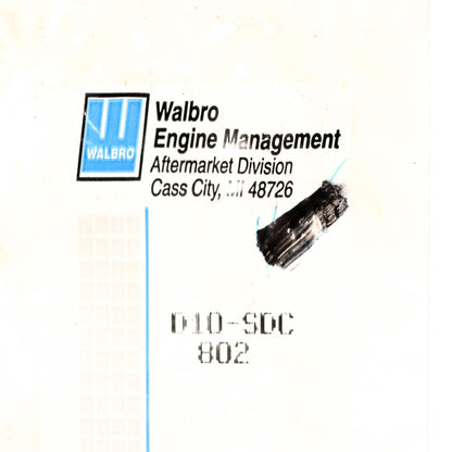 Walbro D10-SDC Carburetor Repair NOS