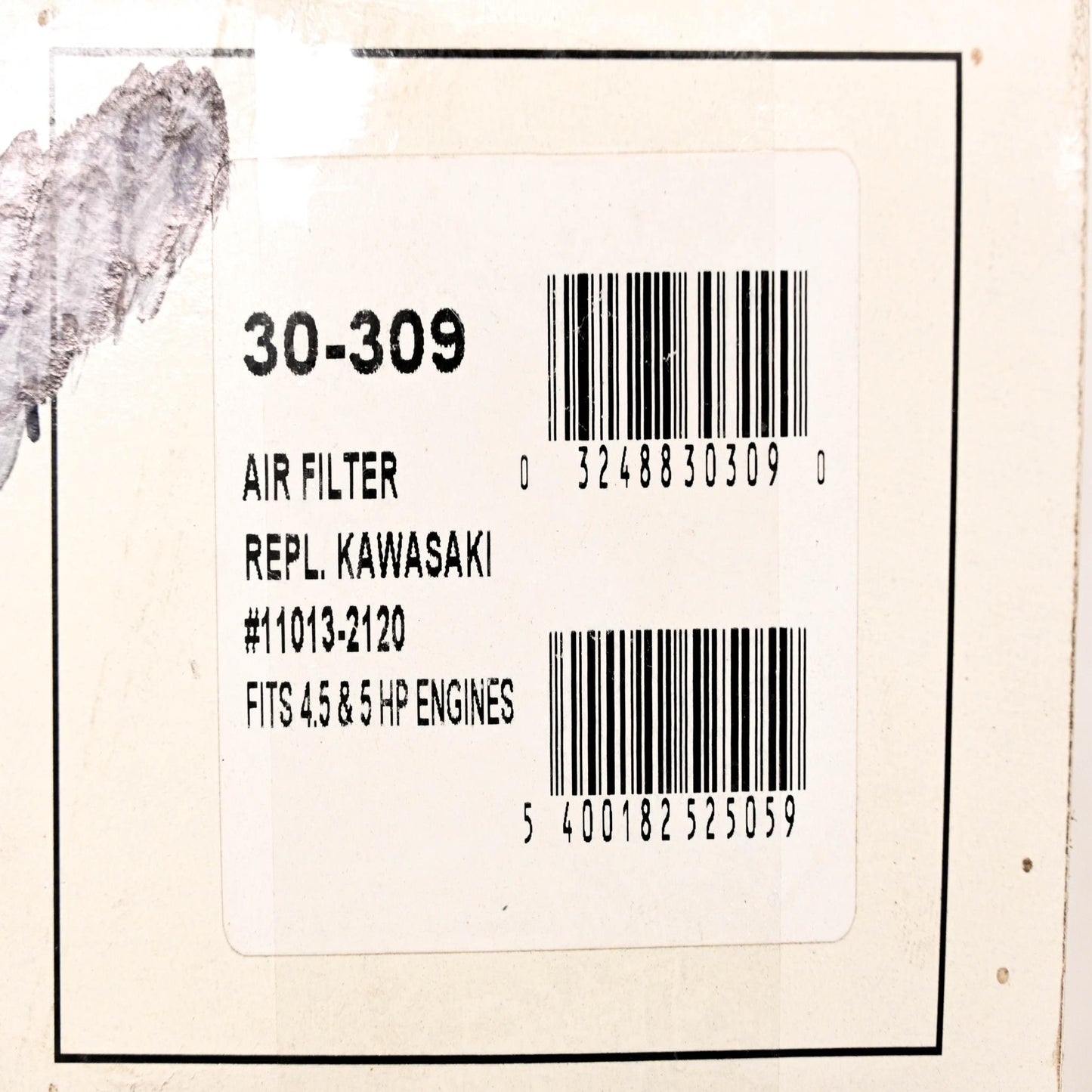 Oregon 30-309, 11013-2120 Air Filter NOS