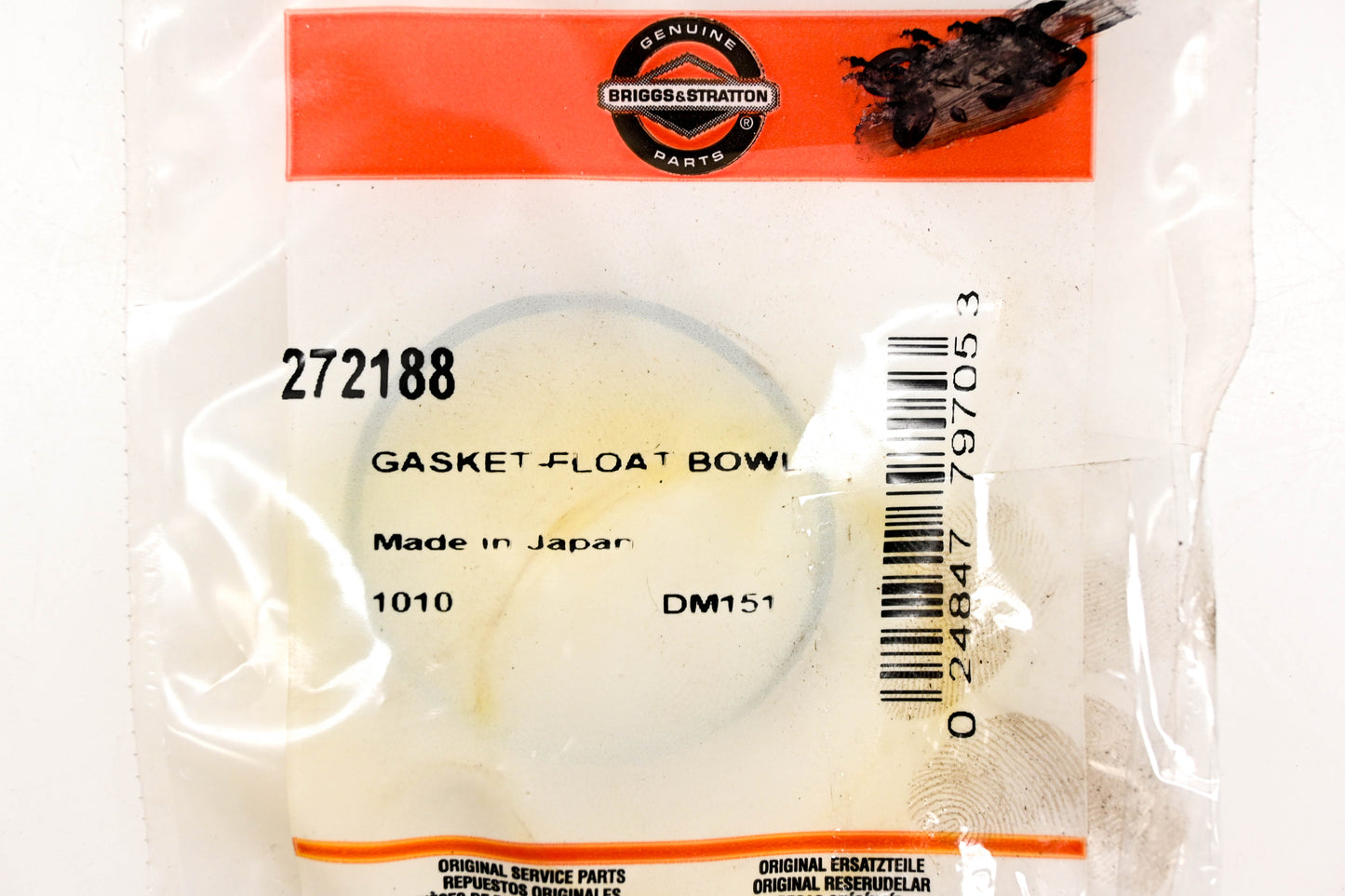New OEM Briggs & Stratton 272188 Float Bowl Gasket Qty 2 NOS