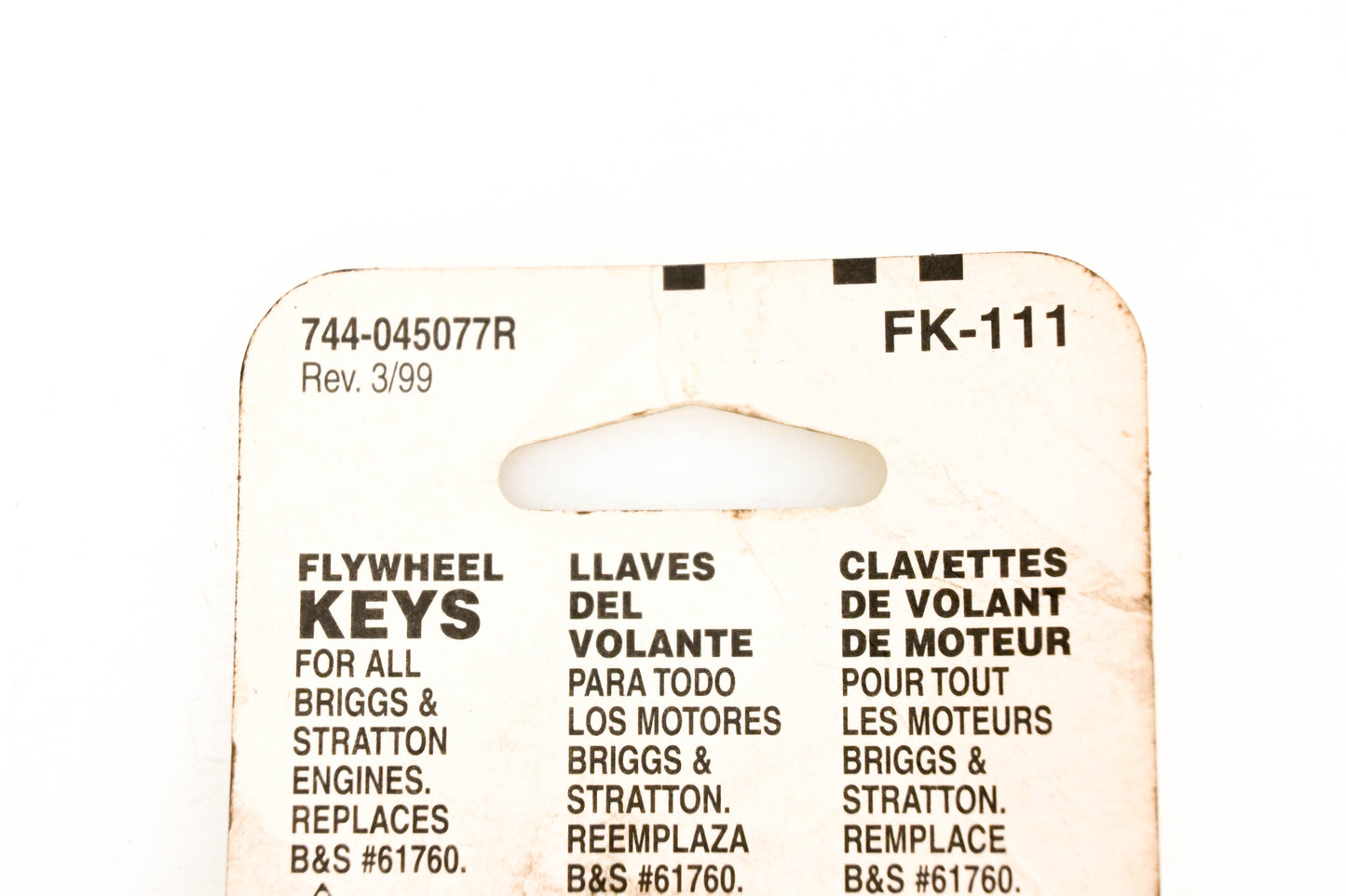 Arnold FK-111, 744-045077R Flywheel Keys Qty 4 NOS