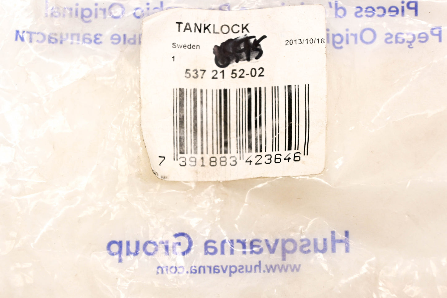 New OEM Husqvarna 537 21 52-02, 537215202 Tank Lock Cap NOS