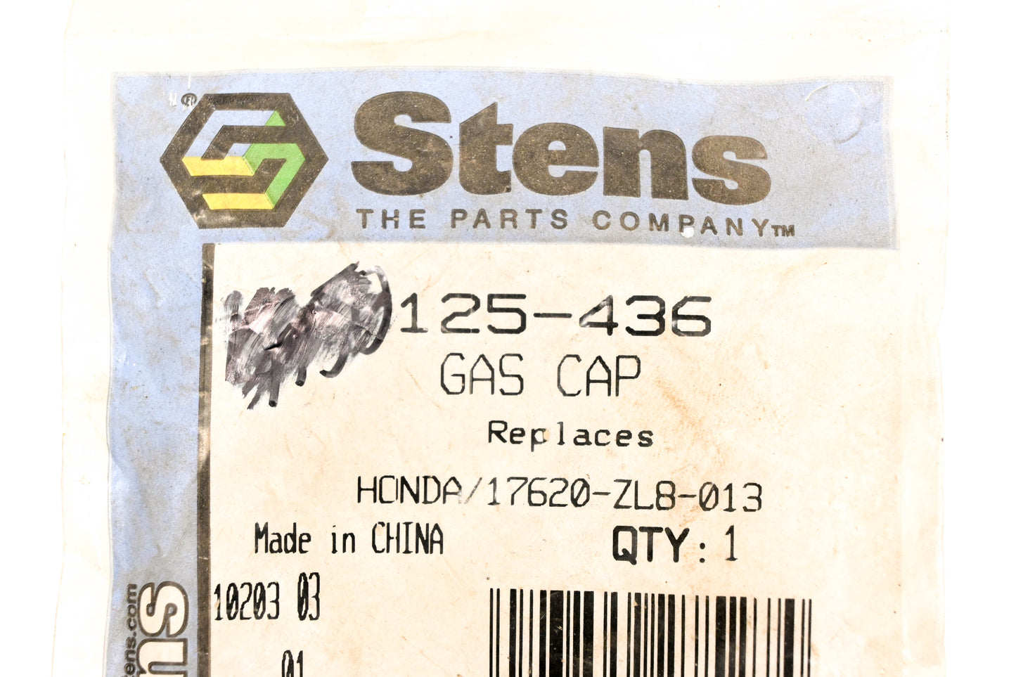 Stens 125-436, 17620-ZL8-013 Fuel Tank Cap NOS
