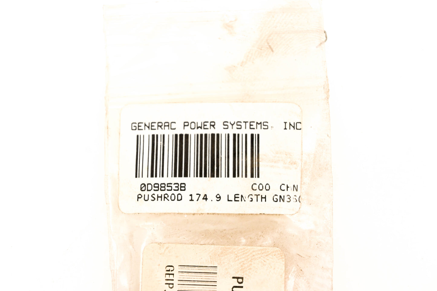 Generac 0D9853B Push Rod NOS