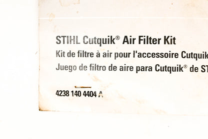 New OEM Stihl 4238 140 4404A, 42381404404A Air Filter NOS