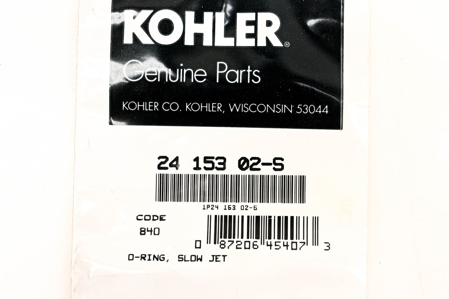 Kohler 24 153 02-S, 2415302-S O Ring NOS
