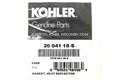 Kohler 20 041 18-S, 2004118-S Heat Deflector Gasket NOS