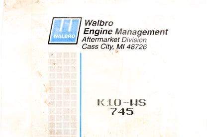 Walbro K10-WS Carburetor Repair NOS