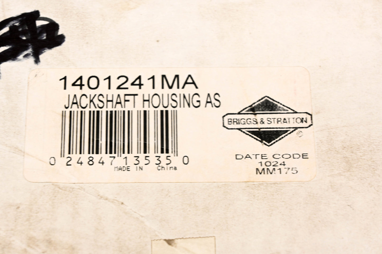 New OEM Briggs & Stratton 1401241MA Jackshaft Housing NOS