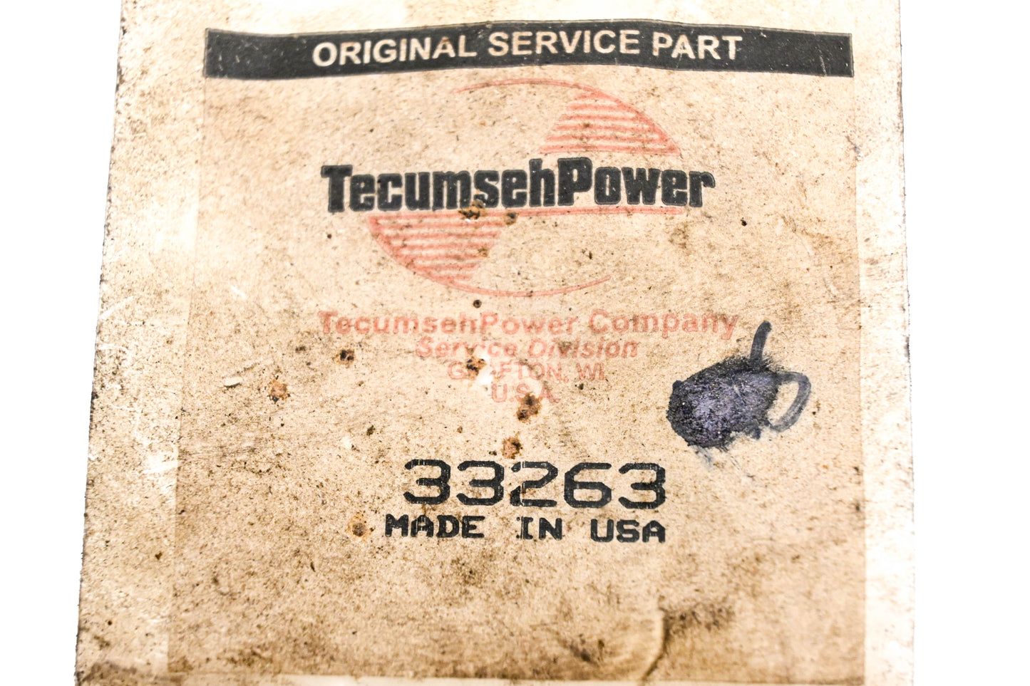 New OEM Tecumseh 33263 Carburetor Mount Gasket NOS