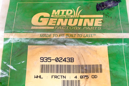 MTD 935-0243B Friction Wheel NOS