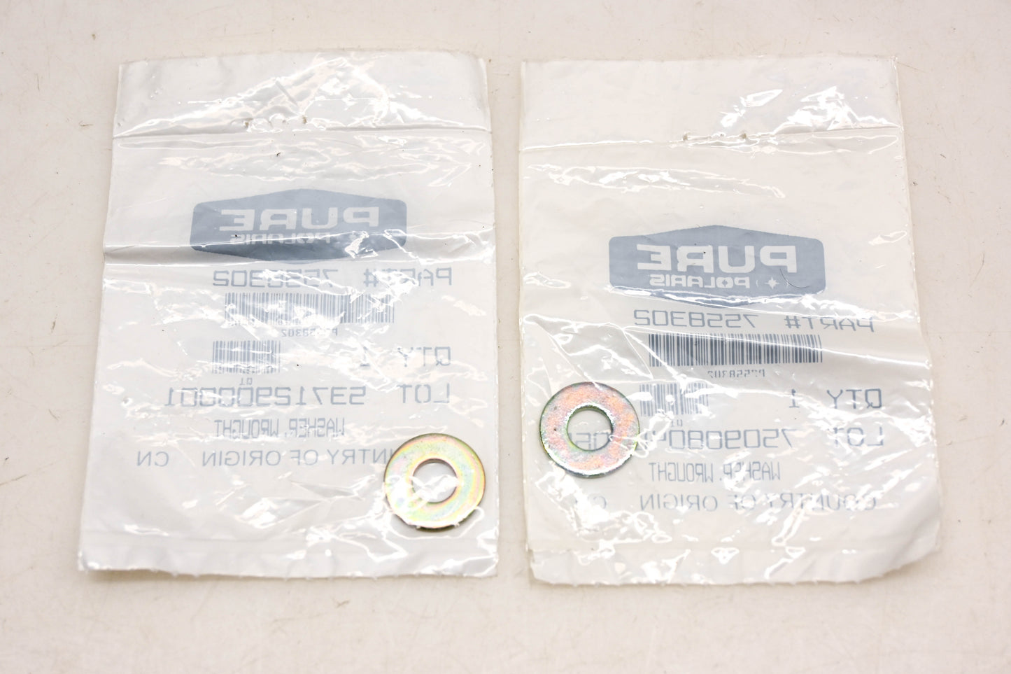 New OEM Polaris 7558302 Wrought Washers Qty 2 NOS