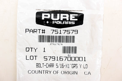 New OEM Polaris 7517579 Carriage Bolt NOS