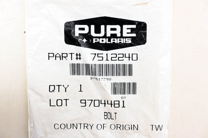 New OEM Polaris 7512240 Brake Line Bolt NOS