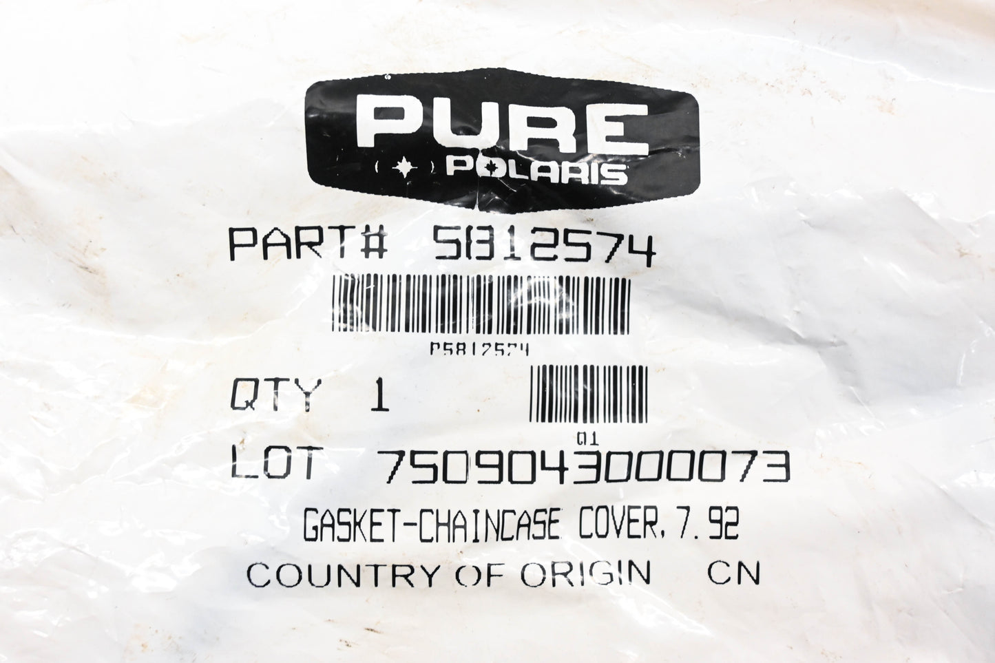 New OEM Polaris 5812574 Chaincase Cover Gasket NOS