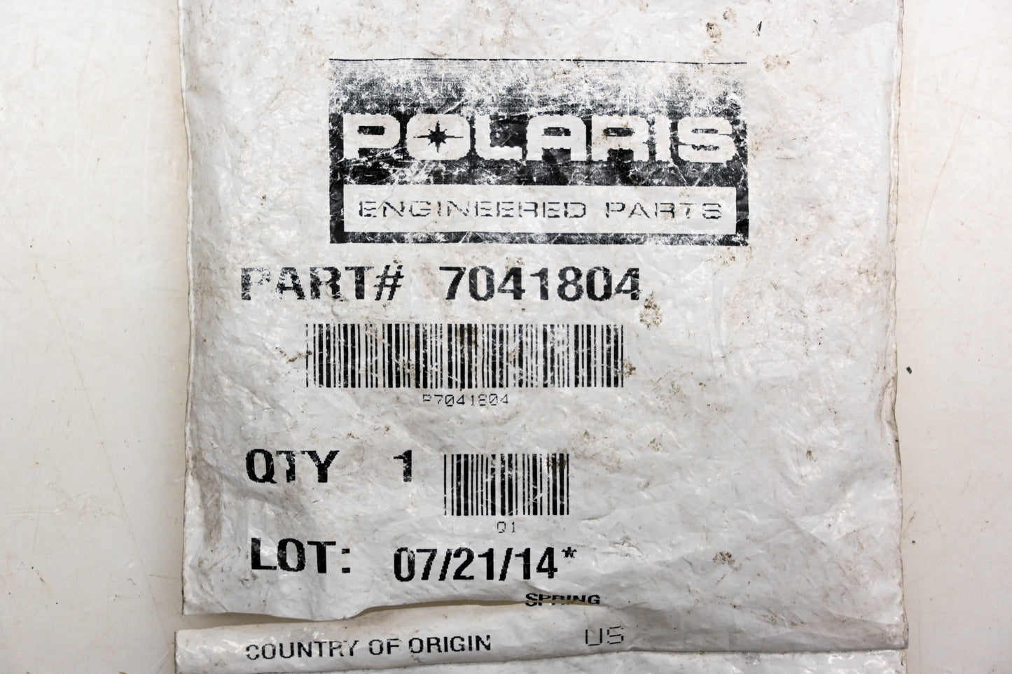 New OEM Polaris 7041804 Exhaust Pipe Spring NOS