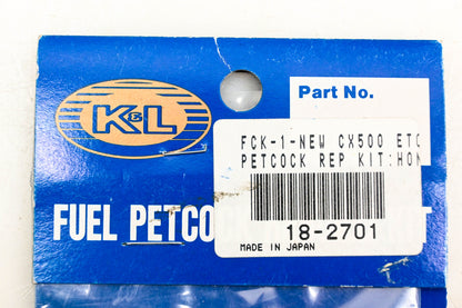 K&L 18-2701 Fuel Petcock Repair Kit NOS