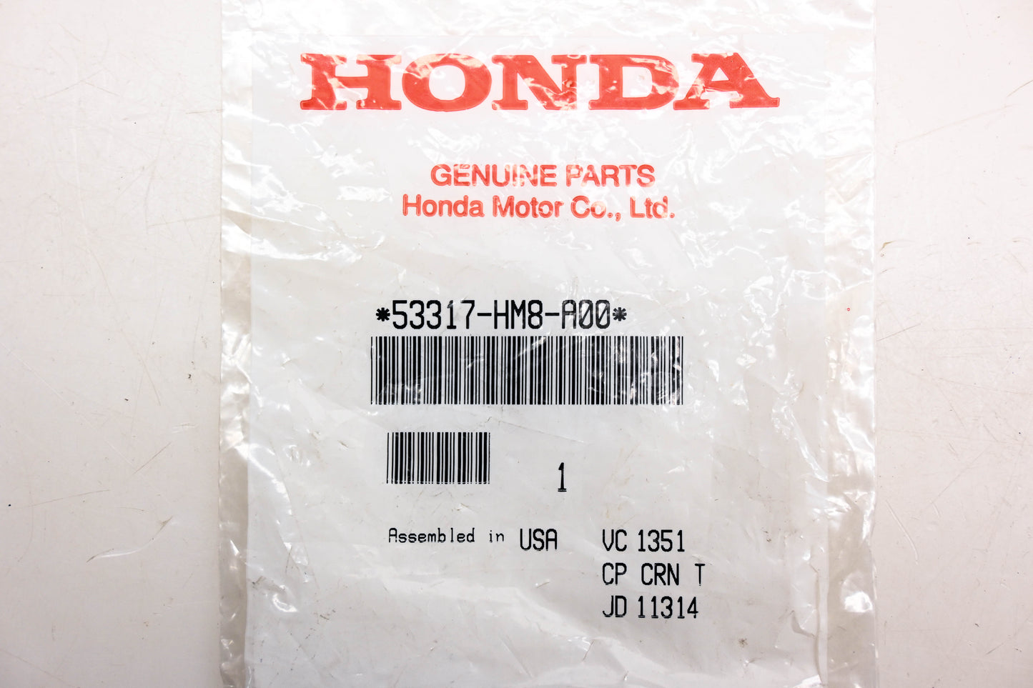 New OEM Honda 53317-HM8-A00 Steering Shaft Collar NOS