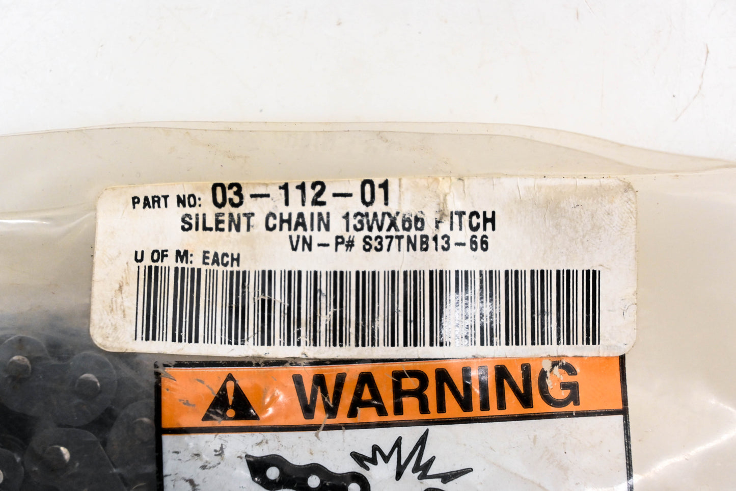 SPI 03-112-01, S37TNB13-66 Silent Chain 13Wx66 Pitch NOS