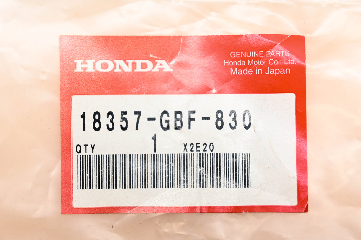 New OEM Honda 18357-GBF-830 Exhaust Pipe Seal NOS
